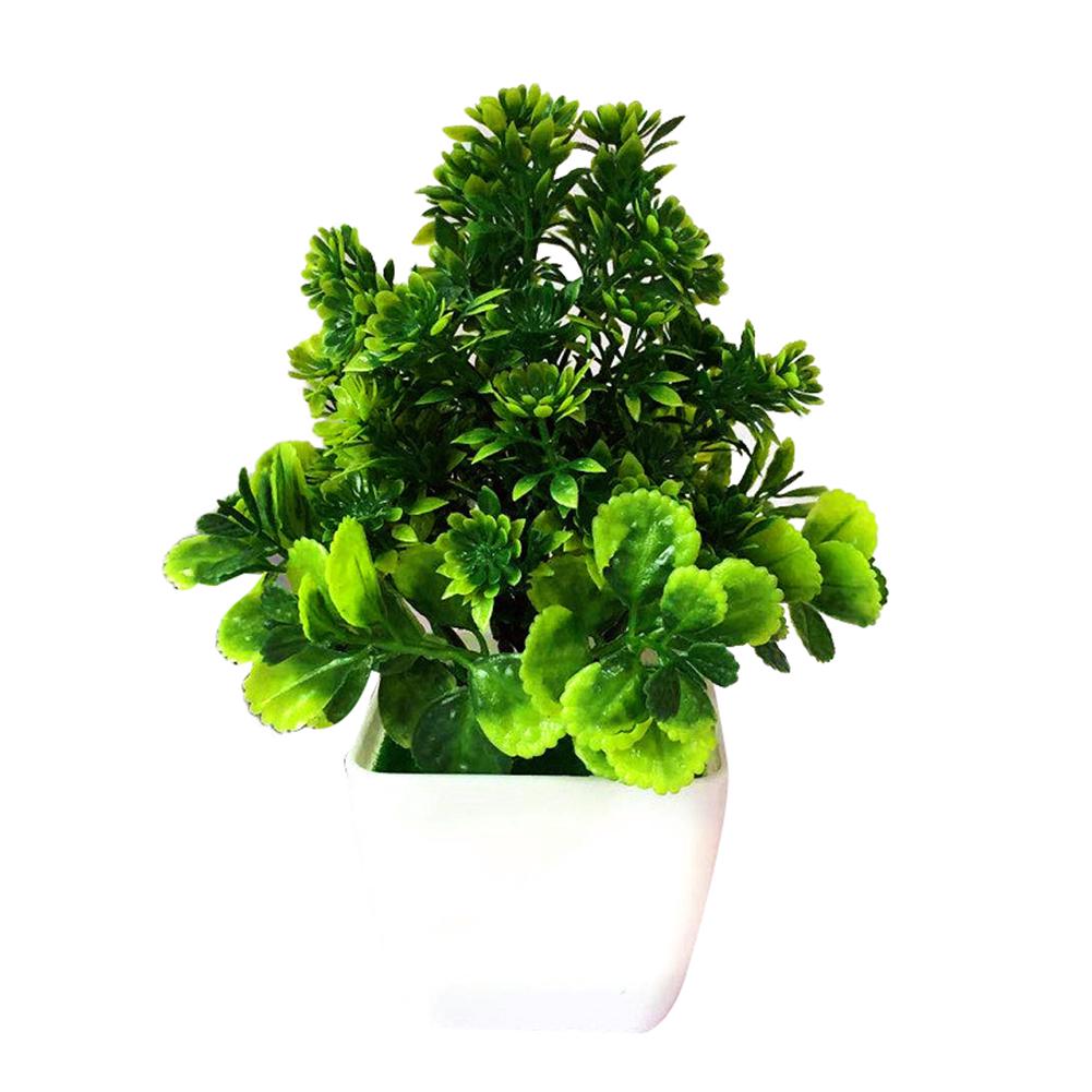 Искусственное растение бонсай в горшочке зелёный